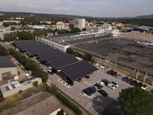 Ombrières solaires Diam Bouchage France